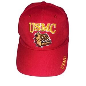 USMC Red Hat Bulldog US Marine Corp Baseball Cap Adult Adjustable Unisex